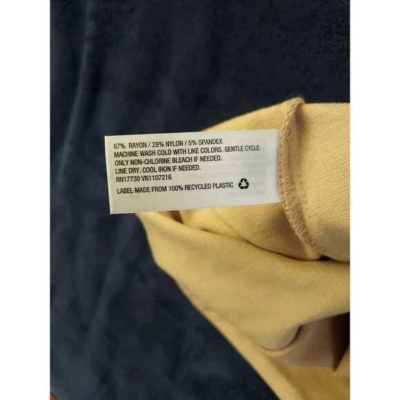 NWT a new day Ladies Tan Hi Waist Flare Dress Pants W/SlimmingFront Seam Size 10 - Picture 8 of 9